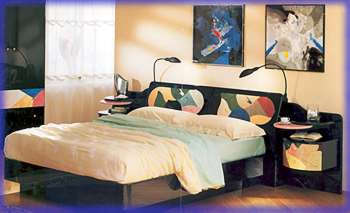 Alfiera Nero Bedroom Set